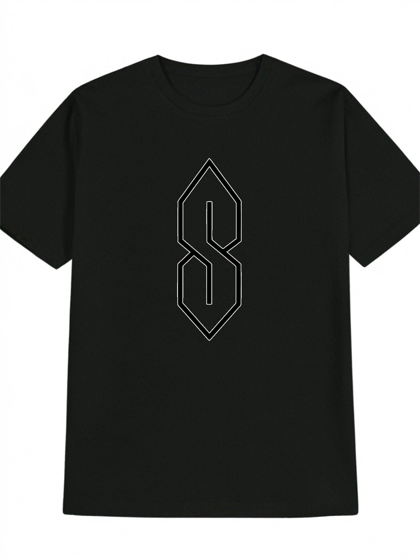 Men Formal Wear All Black - T-shirt da uomo 2026 con triangoli